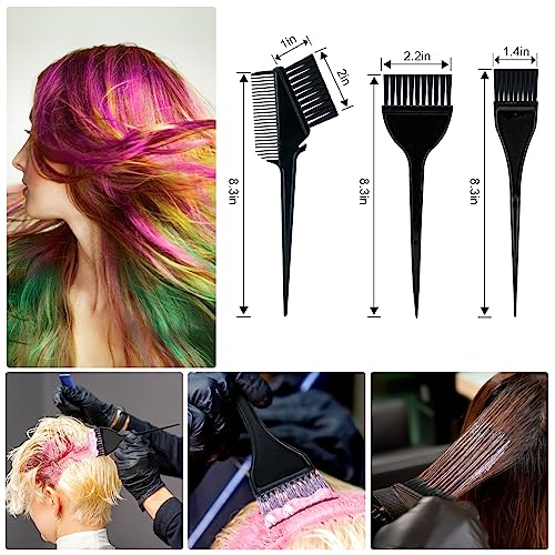 10-Piece Hair Bleach Equipment for Residence and Salon Use: Consists of Hair Dye Brush, Coloration Bowl, Earmuffs, and Hair Clip for Hair Coloring and Highlighting