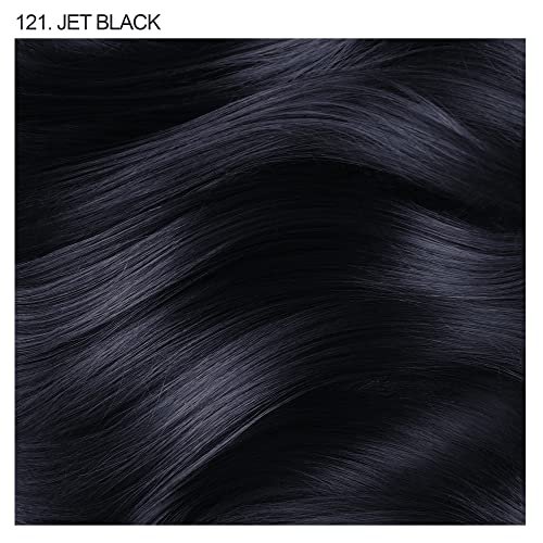 Adore Vegan and Cruelty-Free Semi-Everlasting Hair Coloration - 121 Jet Black - 4 Fl Oz (Pack of two)