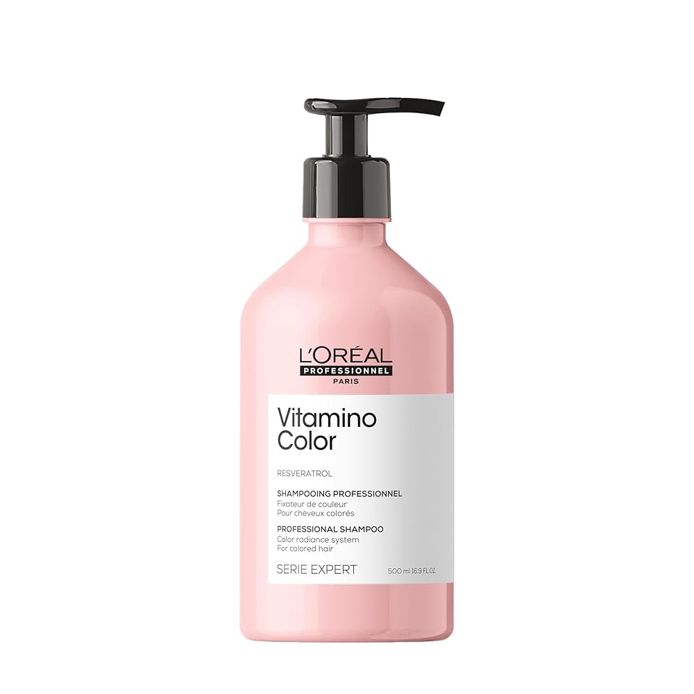 L’Oreal Professionnel Vitamino Shade Shampoo | Safeguards and Maintains Hair Shade | Shields In opposition to Harm | Boosts Vibrancy and Shine | Perfect for Shade-Handled Hair