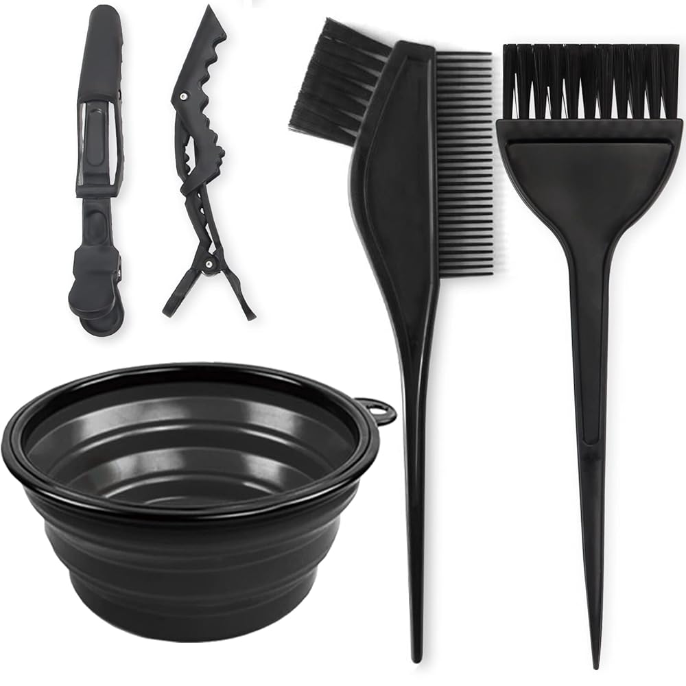 Yexixsr 5-Piece Skilled Hair Coloring Equipment: Contains Hair Bleach, Dye Brush, Shade Bowl, and Clips for Salon-High quality Outcomes